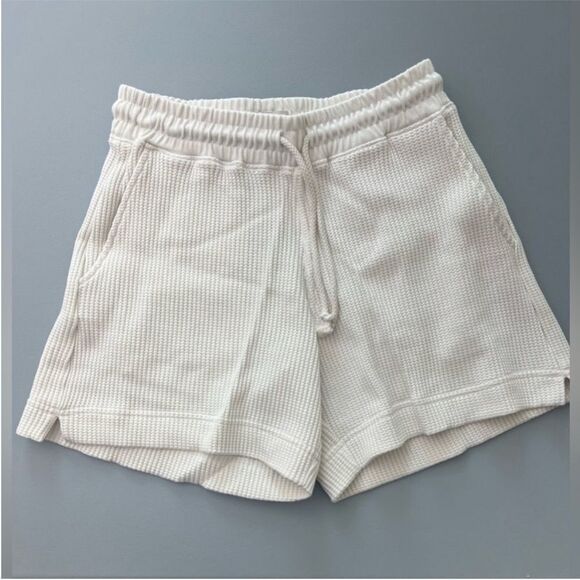 AYR Pants - New AYR Waffle Cone Shorts Pima Cotton Seashell Size XS